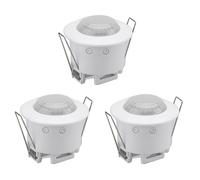 3X Rivelatore di Movimento PIR da Incasso un Soffitto, Rilevatore Regolabil8164