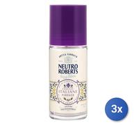 3x Roberts Deodorante Roll-On 50 Ml. Essenze Italiane Firenze