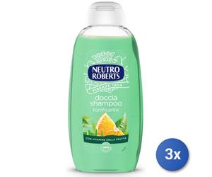3x Roberts Doccia/Shampoo 250 Ml. Tonificante