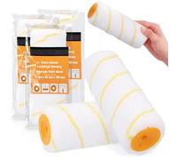 3x Rullo 18 cm Ricambio Pittura Lattice Piccole Superfici Per Facciate Vernice Murale Antischizzo Pezzi Ricambio Manuale Accessori Pittura Lacca