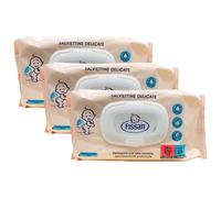 3x Salviettine Delicate Per Bambini, Detergono Con Una Carezza, Delicatamente Profumate (Confezione Da 65 Salviettine)