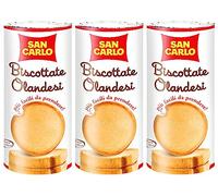 3X San Carlo Fette Biscottate Olandesi Dorate, Friabili e Croccanti 125g [3 Confezioni]