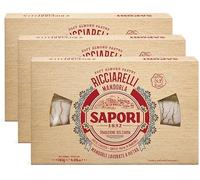 3X Sapori 1832 Ricciarelli Classici Soffici alle Mandorle Lavorate a Pietra Scatola 140g (2024) [3 Confezioni]
