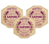 3X Sapori Panforte Fichi e Noci, Gusto Unico e Senza Canditi, Steso a Mano 280g