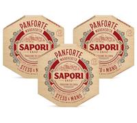 3X Sapori Panforte Margherita con Mandorle Intere, Scorze d'Arancia, Melone e Cedro Canditi 320g