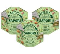 3X Sapori Panforte Pistacchio Torta con Pistacchi, Mandorle Intere, Melone e Cedro Canditi 280g