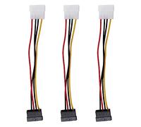 3X Sata Alimentazione Convertitore Adattatore A Molex, 6 Pollici