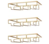 3X Scaffale Nel Vetro per Vino Un 3 File Il Supporto per Calici 'Arma8141