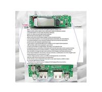 3X Scheda Caricabatteria al Litio LED Dual USB 5V 2.4A Circuit Board Micro/Type-C USB Power Bank 18650 Modulo di Ricarica