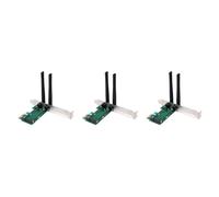 3X Scheda WiFi PCI-E Express Un PCI-E Adattatore con 6 Antenne Esterne pe4561