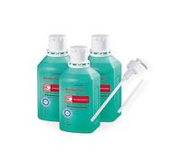 3x Schülke desderman® Händedesinfektion (ohne Farbstoff/Parfüm) - 500 ml | Packung (100 Stück)