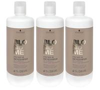 3x Schwarzkopf BlondMe Premium Sviluppatore Ossidante 1000 ml