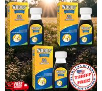 3x Sciroppo per la tosse alla menta piperita Woods 100 ml allevia la tosse le...