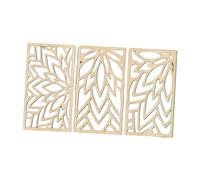 3x sculture da parete in legno, ornamenti, collezione per inaugurazione della