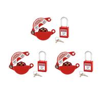 3X Serratura per Rubinetto Esterno con Lucchetto Sicurezza - Chiusura per R4851