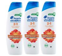 3x Shampoo 2 in 1 Head & Shoulders Anti Caduta Capelli Danneggiati 250 ml