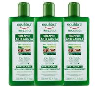 3x Shampoo Equilibra Fortificante Anticaduta Capelli Forti e Sani 300 ml