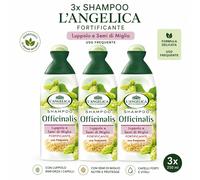 3x Shampoo l'Angelica Fortificante con Luppolo e Semi di Miglio 250 ml