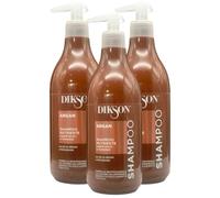 3x Shampoo Nutriente ARGAN Per Capelli Secchi e Disidratati. Con Oli Di Argan e Macadamia, Formula Professionale Con Acido Ialuronico 500ml