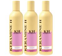 3x Shampoo Per Capelli Secchi Nutriente Keramine H 300 ml