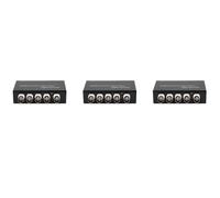 3X Signal 1 in 4 Out AHD/CVI/TVI Video Splitter HD Telecamera Coassiale, Nero
