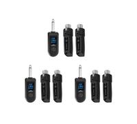 3X Sistema Ricevitore e Trasmettitore di Trasmissione Audio Wireless Trasmettitore e Ricevitore XLR per Chitarra Wireless Professionale