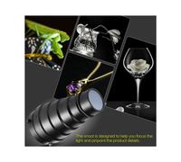 3X Snoot Conico con Griglia un Nido D'Ape 15 Pezzi Kit Filtro Colore per Bowens Mount Studio Strobe Monolight Photography Flash