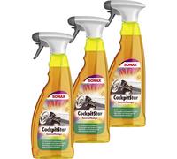 3x SONAX 02494000 Cockpitstar Pulizia Abitacolo Pulizia E Cura 750 ML
