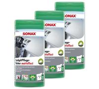3x SONAX Cockpitpflegetücher Matteffect Box Umido Panni Spazi Interni Cura