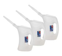 3X SONAX Misurino Misuratore Per Olio Con Tubo Flessibile 2 Litri