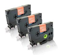 3x Sostituzione Compatibile Nastri per Brother P-Touch 1280 VP Record 435 Quantu