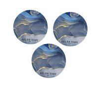 3x Sottobicchieri assorbenti antiscivolo per cucina, sala da tè, tavolino da