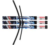 3X Spazzole Tergicristallo 3397007256 700Mm/550Mm AeroTwin Set BOSCH A256S
