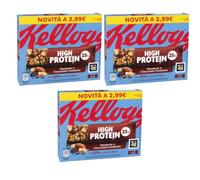 3X Special K Barette Protein alle Mandorle e al Caramello Salato con Frutta Secca,140gr [3 Confezioni]