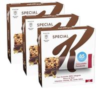 3X Special K Barrette di Cereali al Cioccolato Fondente con Frumento 100% Integrale, 129g [3 Confezioni]