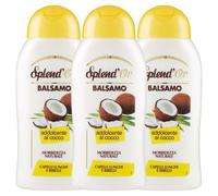 3x Splend'Or Balsamo Addolcente Al Cocco Per Capelli Lunghi E Ribelli 300 ml