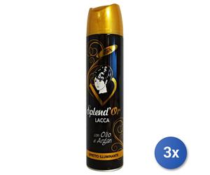3x Splend'Or Lacca 400 Ml. Forte Argan