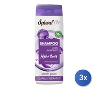 3x Splend'Or Shampoo 300 Ml. Acido Ialuronico Danneggiati