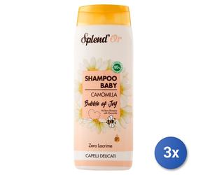 3x Splend'Or Shampoo 300 Ml. Baby Camomilla