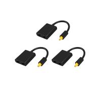 3X Splitter Audio Ottico SPDIF Digitale un 2 Vie Adattatore Splitter Toslink un 2 Vie 1 Ingresso 2 Uscita SPDIF Hub per Cavo Ottico Splitter