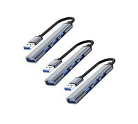 3X Splitter Hub USB A 4 Porte Hub Multiplo Adattatore da USB A USB 3.0 Adattatore di Alimentazione USB A Più Porte
