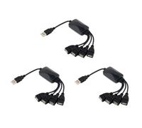 3X Splitter HUB USB da 1 un 4 Femmine Prolunga USB 2.0 Prolung8505