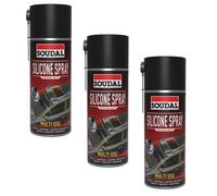3x Spray Silicone Soudal Lubrificante 400 Silicone Spray Antiagglomerante