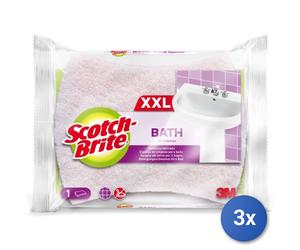 3x Spugna + Fibra Bagno Delicata 1 Pezzi Scotch-Brite