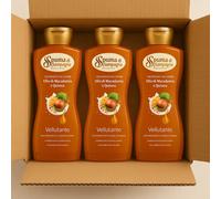 3x Spuma di Sciampagna Bagno Doccia Macadamia 650ml - Pelle Morbida e Profumata