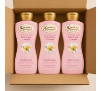 3x Spuma di Sciampagna Bagnoschiuma Perle & Vaniglia 650ml - Idratante Nutriente