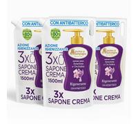 3x Spuma di Sciampagna Sapone Liquido Mani Orchidea Ricarica 1,5L x3 Totale 4,5L