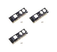 3X SSD M.2 NVMe A PCI-e 3.0 X16/X8/X4 Supporto Scheda Adattatore SSD Desktop 2230 2242 2260 2280 Dimensioni Scheda di Espansione Disco Rigido