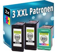 3x Stampante Cartucce per HP 350+351 XL C4340 C4380 C4385 C4424 C4480 C4500