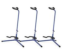 3x Stand - Supporto Chitarra/Basso Classic Cantabile GS-30 BU Blu
